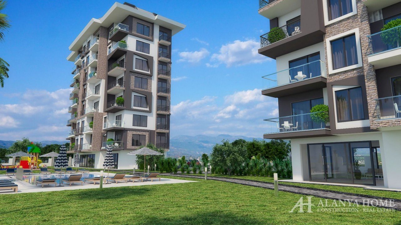 Tekioğlu Demirtaş Alanya آنتالیا ترکیه خرید فروش ملک آپارتمان مبله یک خوابه در طرح اقساطی پروژه جدید